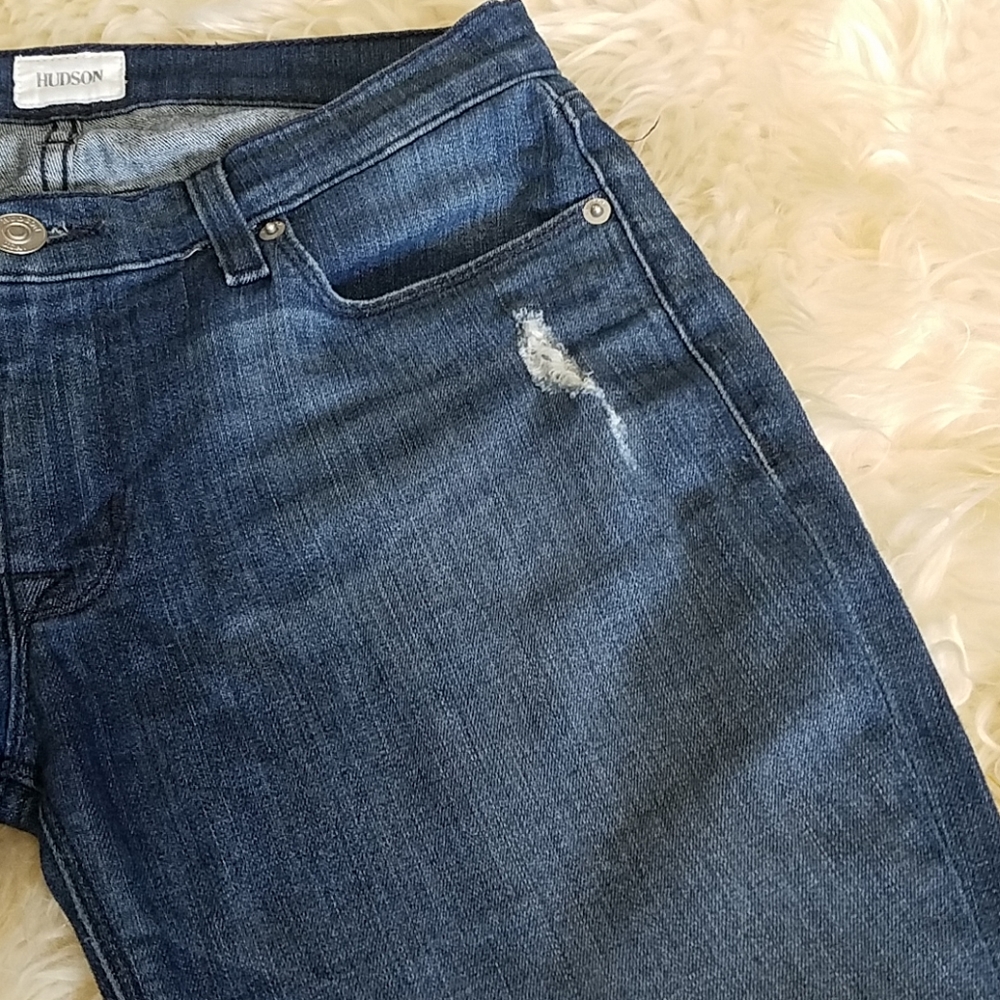 HUDSON distressed skinny jeans - Picture 3 of 6